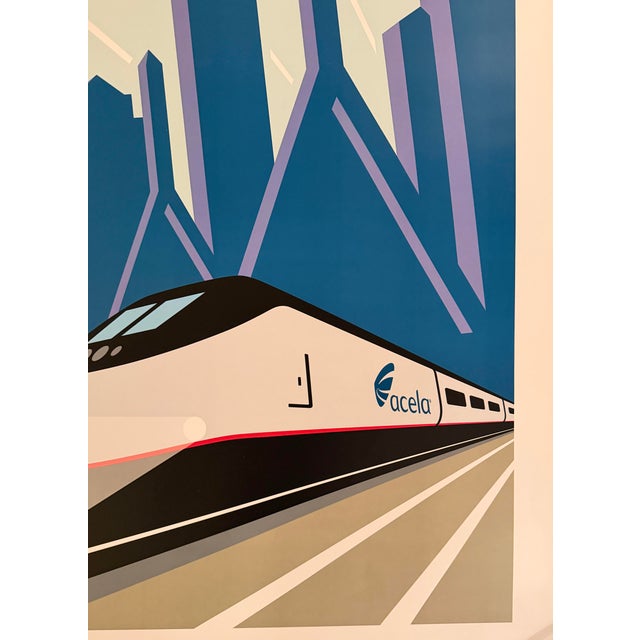 Michael Schwab - Boston - Acela - Amtrak, C. 2004, Poster on Paper For Sale In Washington DC - Image 6 of 8