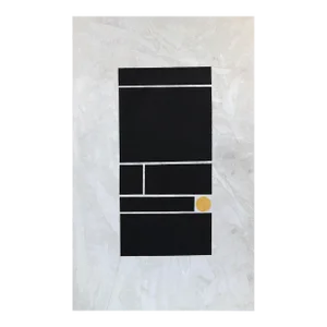 "Make Your Mark" Large Oversized Black, White and Gold Original Minimalist Artwork by Jason DeMeo