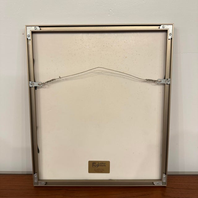 1961 Abstract Studio Proof “Garden” by H Norman Schnepf Block Print For Sale - Image 12 of 12