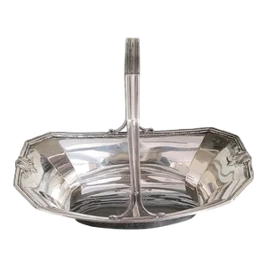 Brand-Chatillon Sterling Silver Handled Basket 5350