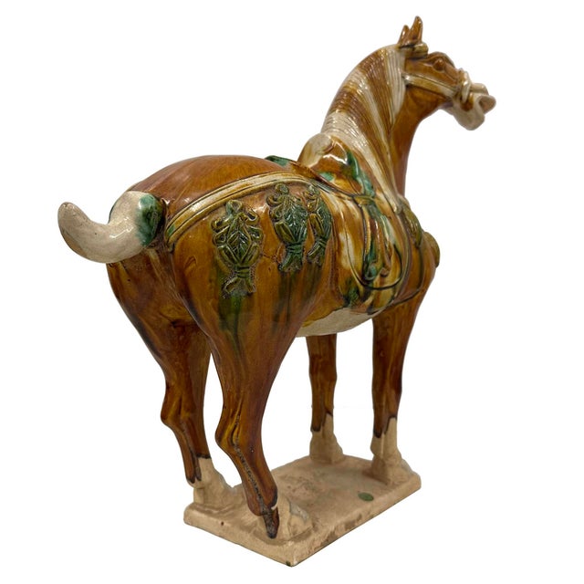 20th Century Chinese Ceramic Tang SanCai (Tri Color)Horse For Sale - Image 13 of 14