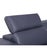 Favo Navy Blue Leather Match Sectional Sofa For Sale - Image 4 of 5