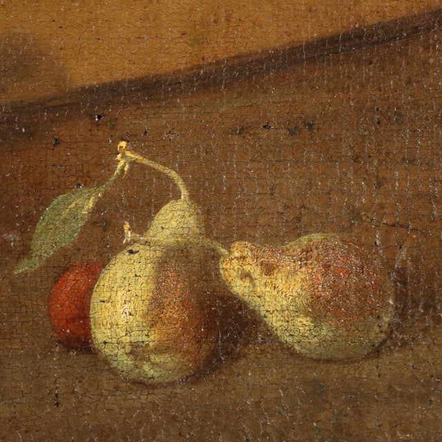 Still Life with Mushrooms and Flowers, Oil on Canvas, Framed For Sale - Image 5 of 6