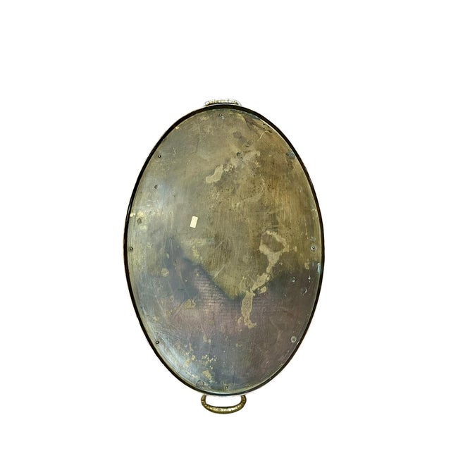 Vintage Hollywood Regency Faux Bamboo Brass Tray Table For Sale - Image 15 of 18