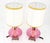 Pair of Large Cranberry Glass Crystal Decorated Table Lamps MINT! For Sale - Image 14 of 15