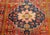 Vintage Persian Malayer Area Rug, Hand-Knotted Wool, Geometric Tribal Pattern, 4x6, Red & Blue For Sale - Image 14 of 16