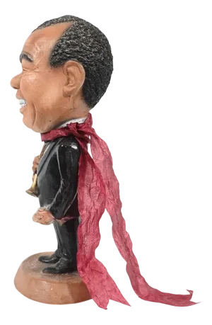 Terracotta Statue of Louis Armstrong, 1940s