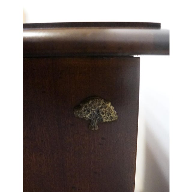 Brown American Drew Solid Cherry Traditional Style 24" Chairside Chest / Accent End Table For Sale - Image 8 of 11