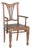 Vintage Anglo-Indian Teakwood Armchair For Sale