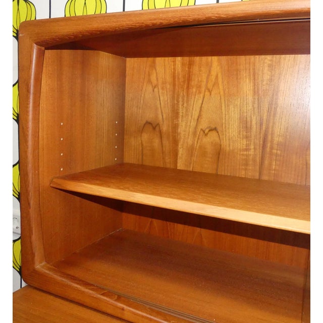 Wood Danish Teak Wall-Mounted Display Cabinet from Dyrlund, 1960s For Sale - Image 7 of 11