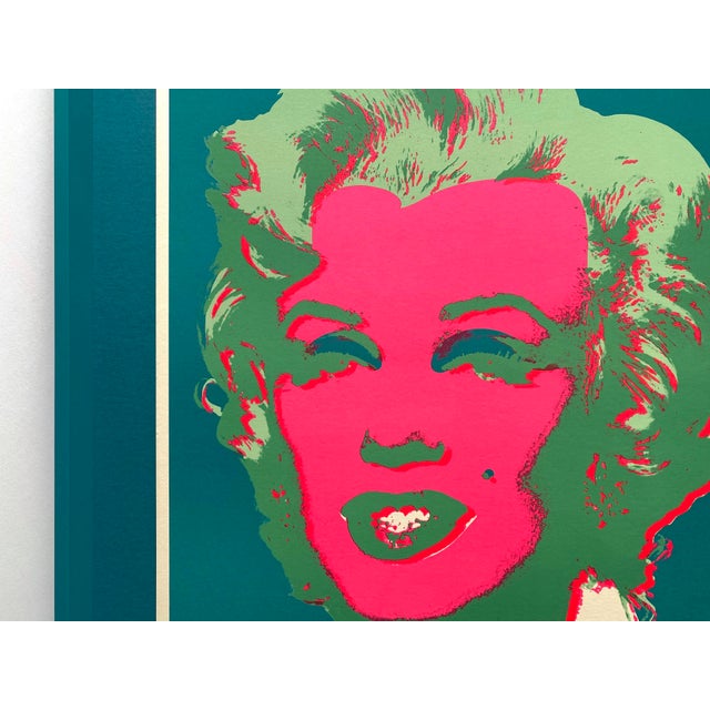 Andy Warhol Vintage 1970 Mid Century Modern Framed Pop Art Serigraph Calendar Print " Marilyn " 1967 For Sale In Kansas City - Image 6 of 16