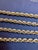 Vintage 14 Karat Yellow Gold 49.2 Gm, Rope Chain, 3.3 Mm Necklace, 36 " Long For Sale - Image 4 of 8