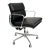 Herman Miller Eames Aluminum Group Soft Pad Management Chair – Black Leather For Sale
