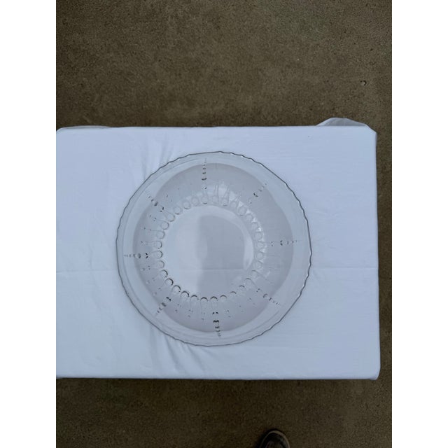 1930s 1930's New Martinsville Crystal and Emerald Radiance Punch Bowl With Underplate and Ladel, Complete Set For Sale - Image 5 of 11