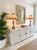 Vintage Neoclassical Faux Marble Painted Wooden Table Lamps With Matching Shades - a Pair For Sale - Image 11 of 12
