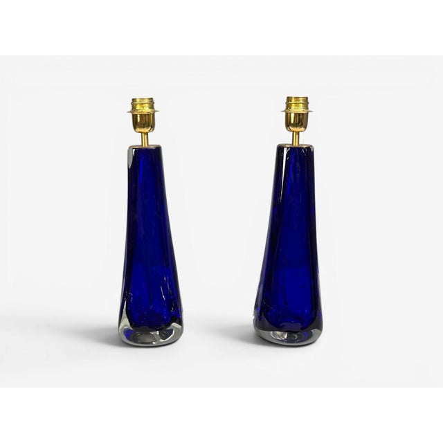 Alberto Donà, Table Lamps, Blue Murano Glass, Italy, 1995 For Sale In New York - Image 6 of 11