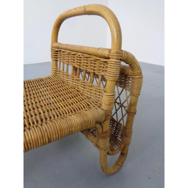 Filigree Rattan Magazine Rack, Germany, 1960s For Sale - Image 18 of 18