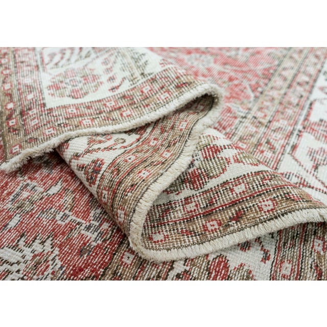 Turkish Vintage Rug 6'11" x 10'5" #21120 For Sale In Houston - Image 6 of 8
