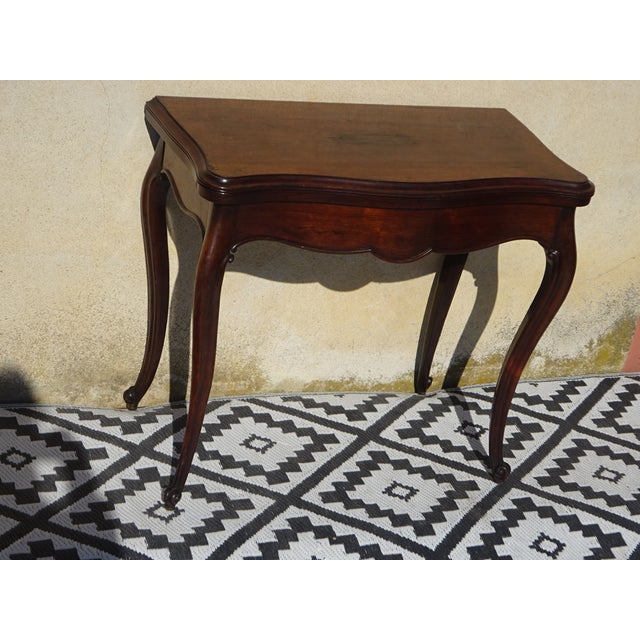 Antique Louis XV Game Table, 1800s For Sale - Image 10 of 18