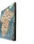 2020s Distressed Teal & Ivory Fleur-De-Lis Metal Wall Art – 14” X 19” For Sale - Image 5 of 10