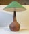 1970s Large Danish Stoneware Table Lamp with Green Shade from Sejer, 1970s For Sale - Image 5 of 14