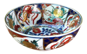 Japanese Hand-Painted Gilt Porcelain Imari Bowl