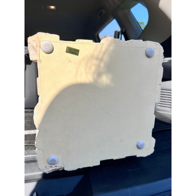 Tessellated Faux Marble Stone Side Tables - A Pair For Sale - Image 12 of 12