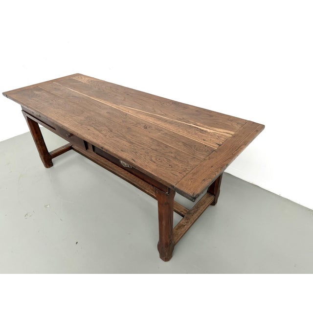20th Century Oak Farmhouse Table, 1890s For Sale - Image 10 of 18