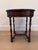 Jonathan Charles Round Side Table Walnut Finish With Burl Veneers and Hand Cut Inlays For Sale - Image 9 of 9