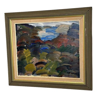 Gösta Falck, Scene, 1960s, Oil on Canvas, Framed For Sale