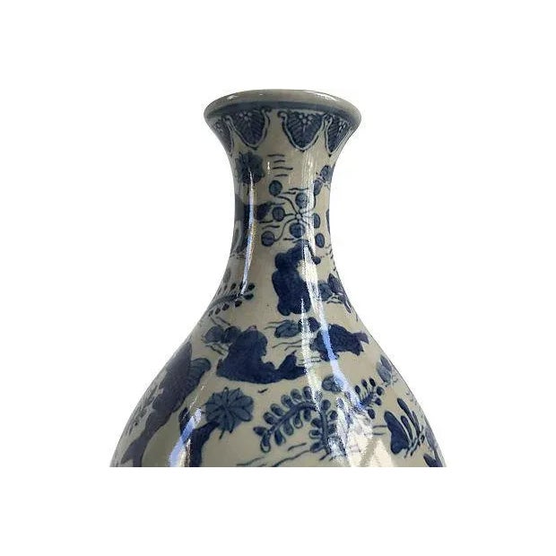 Chinese Vintage Chinese Hand Painted Celadon Koi Vase For Sale - Image 3 of 7