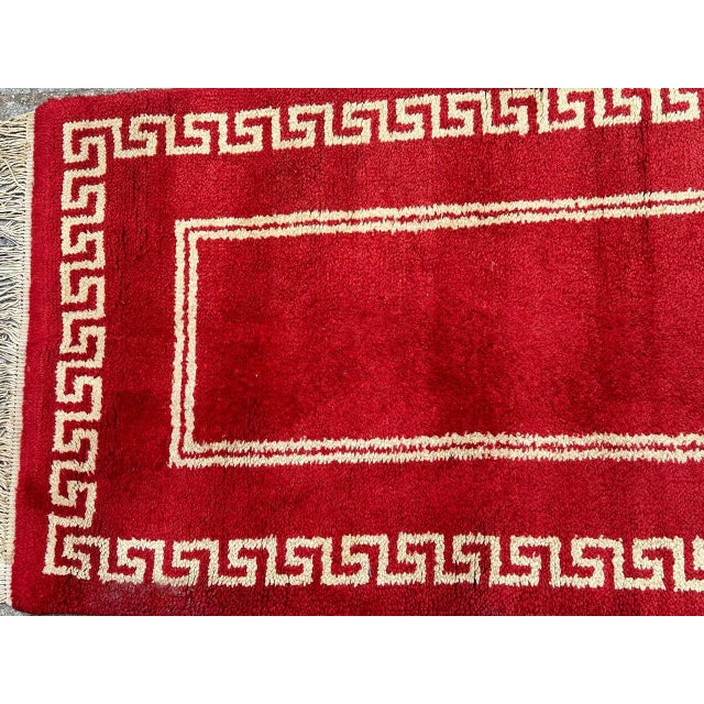 Mid-Century French Art Deco Rug, 1940s For Sale - Image 4 of 16