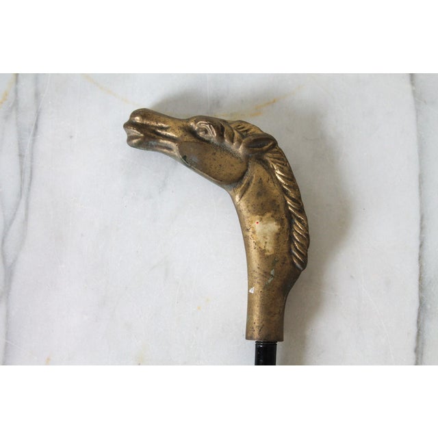 Farmhouse Vintage Equestrian Horse Fireplace Damper Hook For Sale - Image 3 of 5