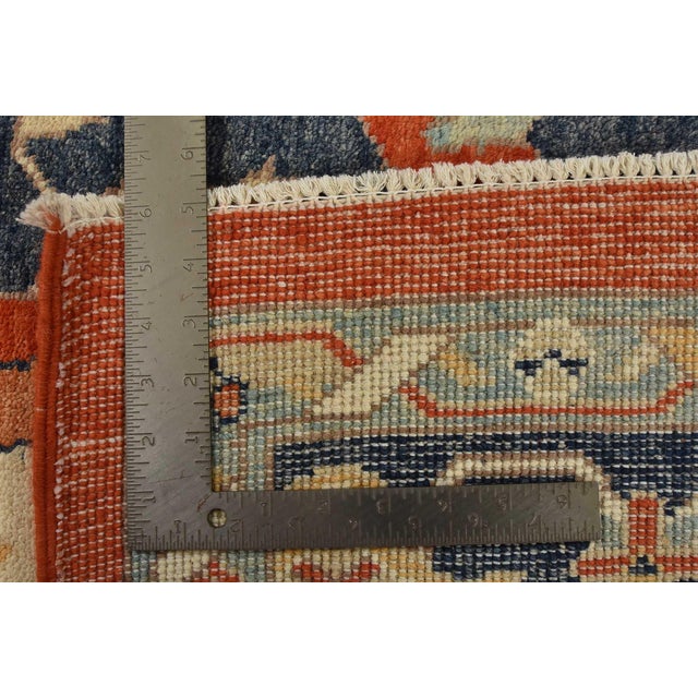 Heriz Rug 9’10” X 13’11” Orange Wool Traditional Hand-Knotted Carpet For Sale - Image 15 of 15