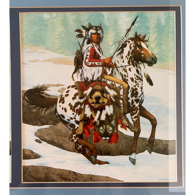 American 1980s Bev Doolittle “Guardian Spirits” - A Pair in One Frame For Sale - Image 3 of 9