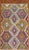 Mid 20th Century Mid 20th Century Geometric Tribal Turkish Kilim For Sale - Image 5 of 5