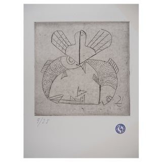 Léopold Survage, Fishes, 20th-Century, Original Etching For Sale