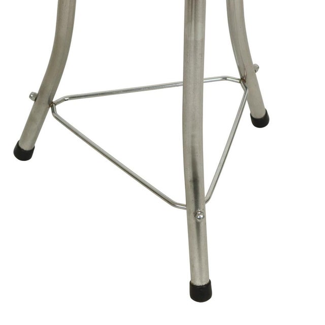 Stool in Red Faux Leather and Chrome from Brabantia, 1950s For Sale - Image 9 of 13