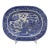 English C. 1859-84 Blue Willow Pattern Platter by J. T. Hudden For Sale