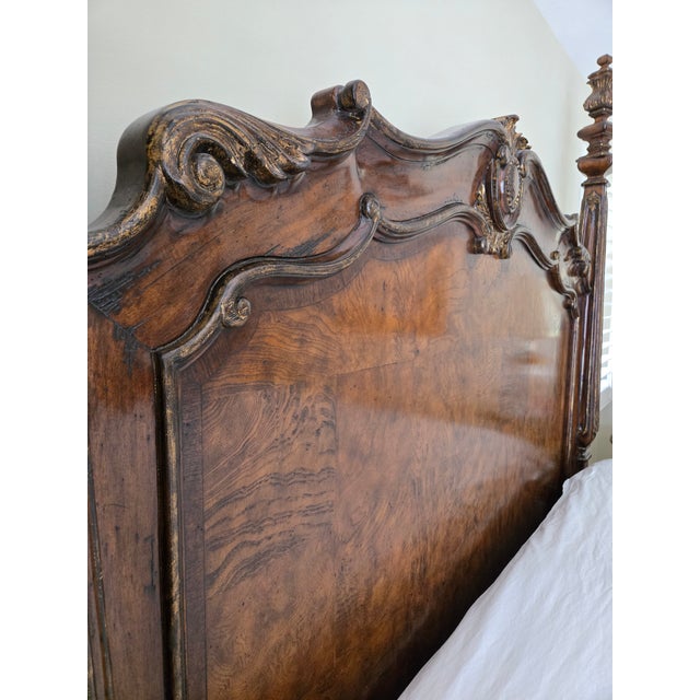 Marge Carson Marge Carson Verona Four Poster Eastern King Bed For Sale - Image 4 of 11