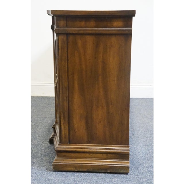Heritage Furniture Walnut Italian Mediterranean Style 59" Buffet For Sale - Image 10 of 12