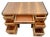 Art Deco Vintage Art Deco Desk, Waterfall Top, Seven Drawers With Bakelite Pulls, Walnut For Sale - Image 3 of 12
