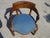 Antique Gondola Armchair in Walnut and Fabric For Sale - Image 12 of 18