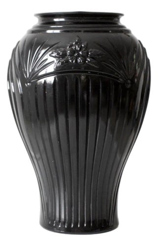 Anchor Hocking Black Glass Vase