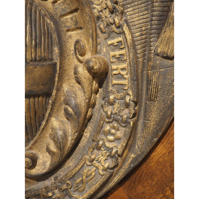 Antique Gilded Cast Iron Coat of Arms Plaque, the House of Savoy, C. 1900 For Sale - Image 12 of 13