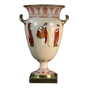 Antique Early 19th Century French Porcelain Neoclassical Urn Vase
