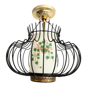 Caged Ivy Ceiling Light, 1960s