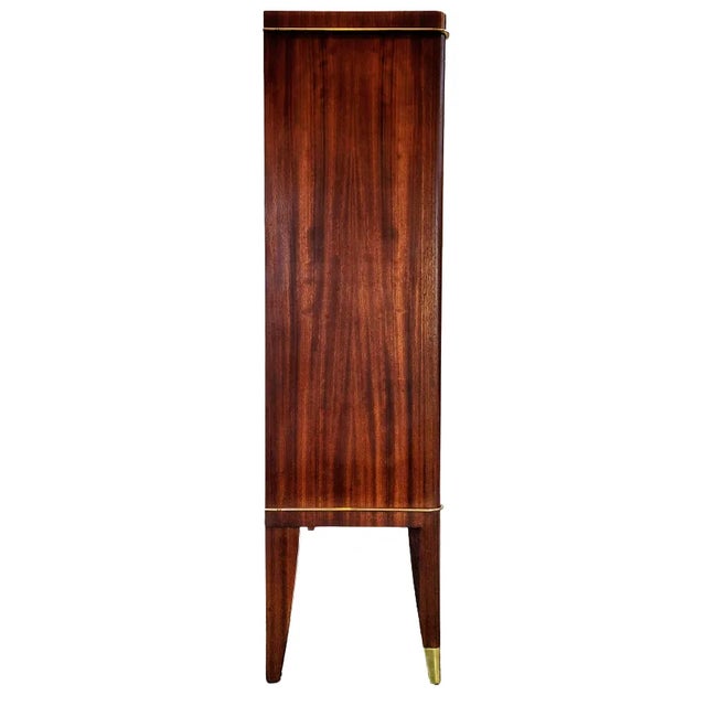 Wood 1920s De Coene Freres Belgian Art Deco Display Case, Cocktail Bar, Vitrine , Curio Cabinet "Voltaire" For Sale - Image 7 of 9