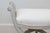 Swedish 1830s Empire Style Painted and Upholstered Stool with Spindle Arms For Sale - Image 4 of 9