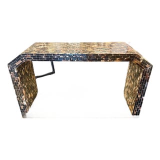 Mid Century Modern Tessellated Horn Console For Sale